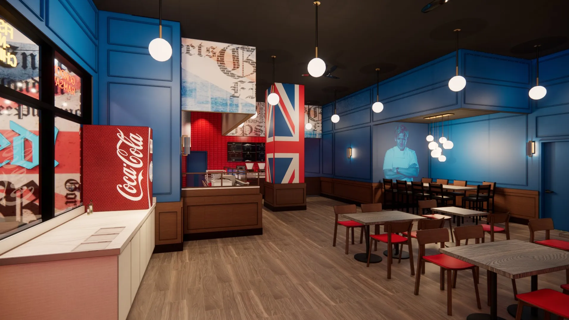 Gordon Ramsay Fish & Chips at Silver Legacy Resort Casino — interior ambience