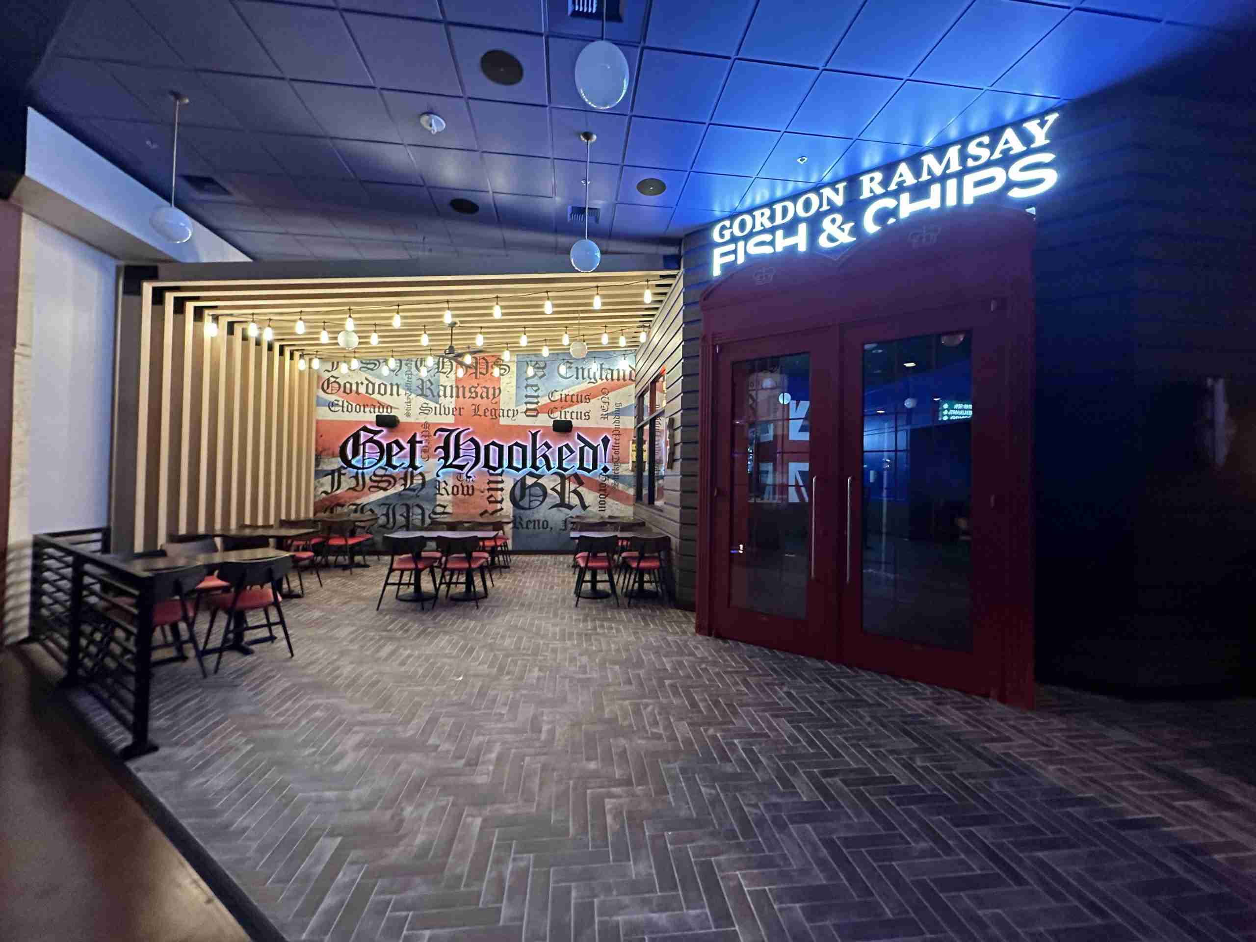 Gordon Ramsay Fish & Chips at Silver Legacy Resort Casino — interior ambience