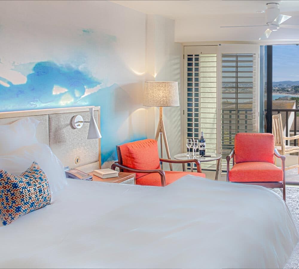 Portola Partial Harbor View ADA King Room — accessible guest room with Monterey Bay view