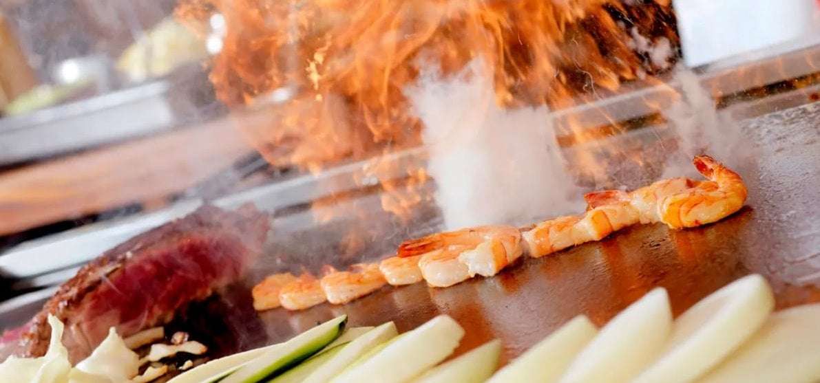 Ichiban Japanese Steak House at Eldorado Resort Casino – AT THE ROW — restaurant interior with signature dining and ambience